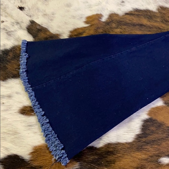 Dark wash Bell Bottom Denim Jeans - Picture 6 of 8